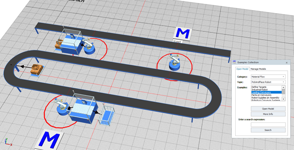 Robotok működése a Plant Simulationben