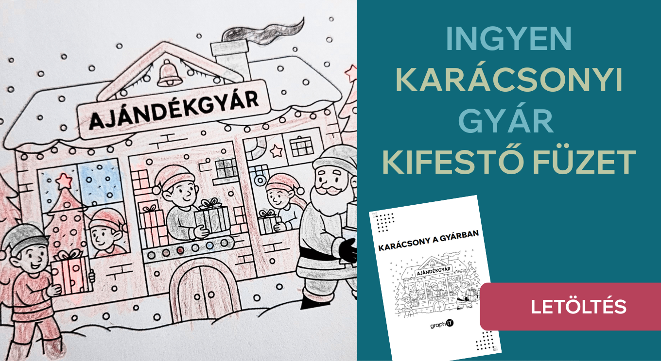 Karácsonyi kifestő a gyárból – ajándék a családnak a graphIT Kft.-től