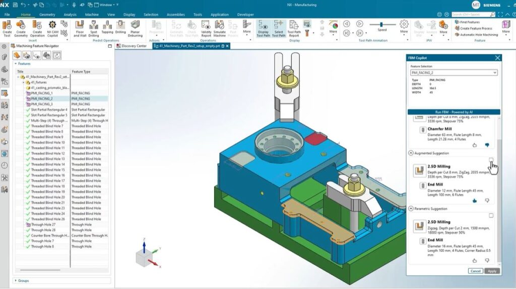 A Siemens Fejlett Mesterséges Intelligencia megoldásai az NX Manufacturingben